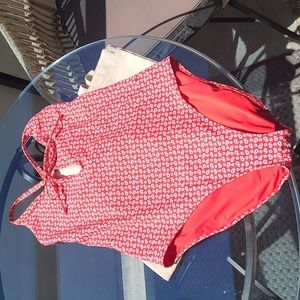 Red floral bathing suit - Aerie